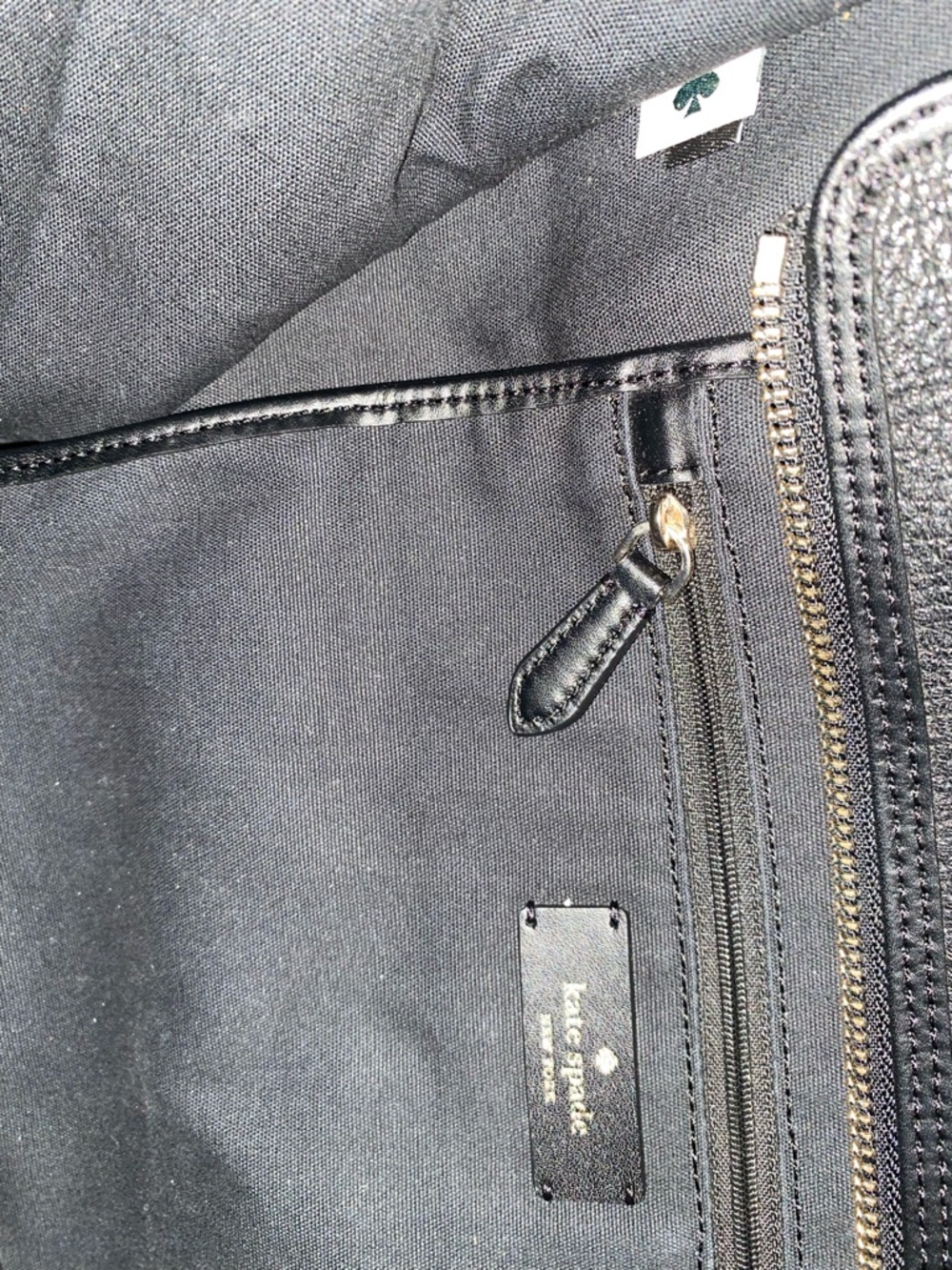 Kate Spade black leather logo tote bag - Picture 9 of 9